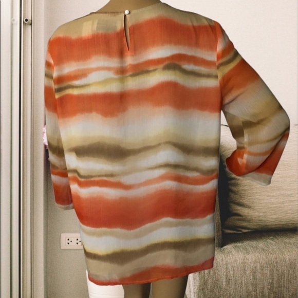 Alfred Dunner-Tye-Dyed Blouse w/lining-EUC-Sz 10 - Picture 8 of 14